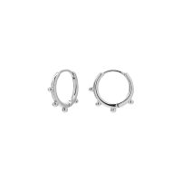 Aros Pequeños Bolitas Plata