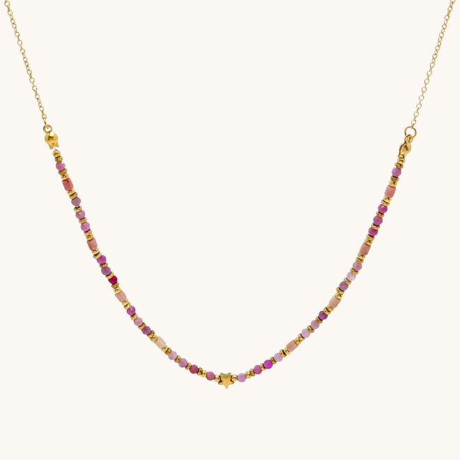 Collar Estrella Rosa