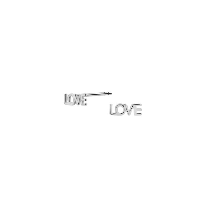 Pendientes Love Plata