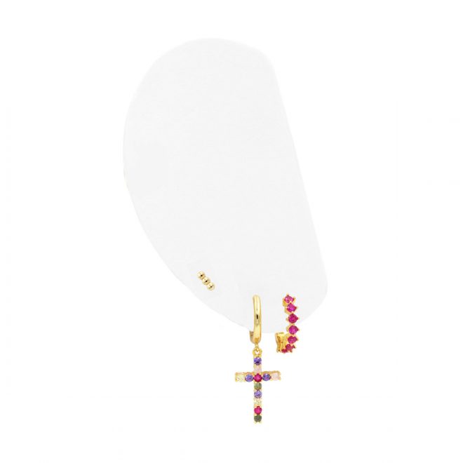 pendientes de colores alegres de primavera