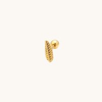 Piercing pluma dorado