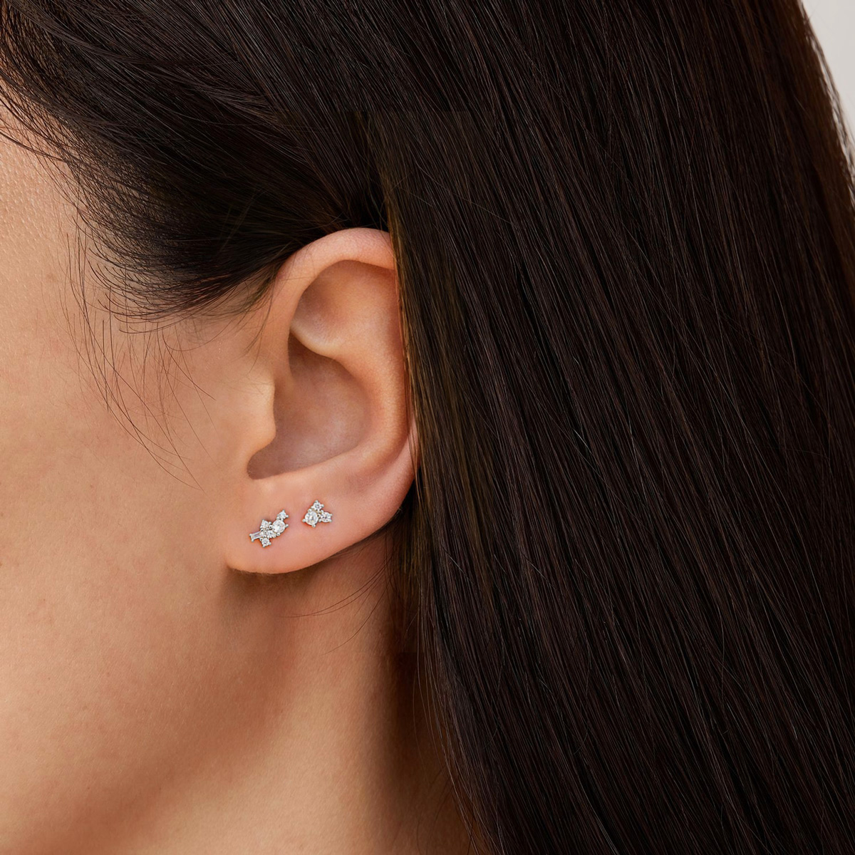 Pendientes Plata Cristales