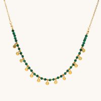 Collar Piedras Verde Malaquita