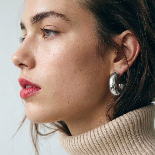 Aros Maxi plateados