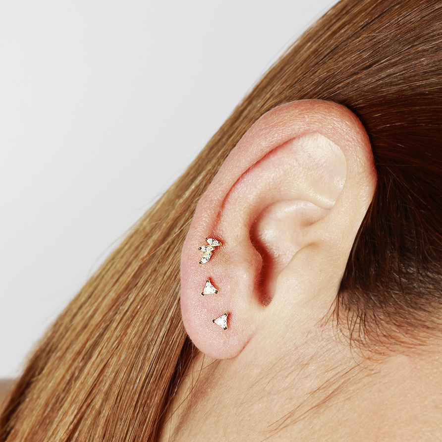 Pendientes Triangulo Brillantes