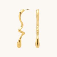 Pendientes Melted Dorados