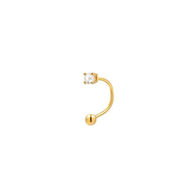 Piercing barra curva