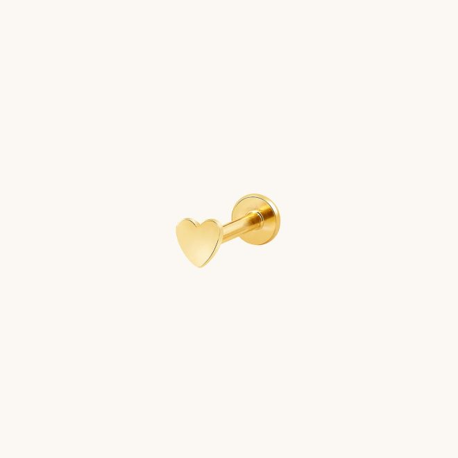 Piercing Corazón Dorado