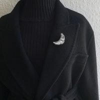 Broche Croissant Plata