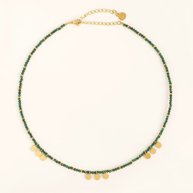 Collar Cristales Verdes