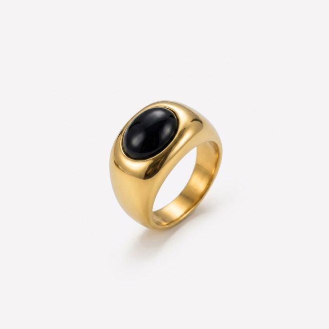Anillo Piedra Onix negra