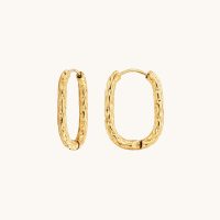 Pendientes Oval Dorados