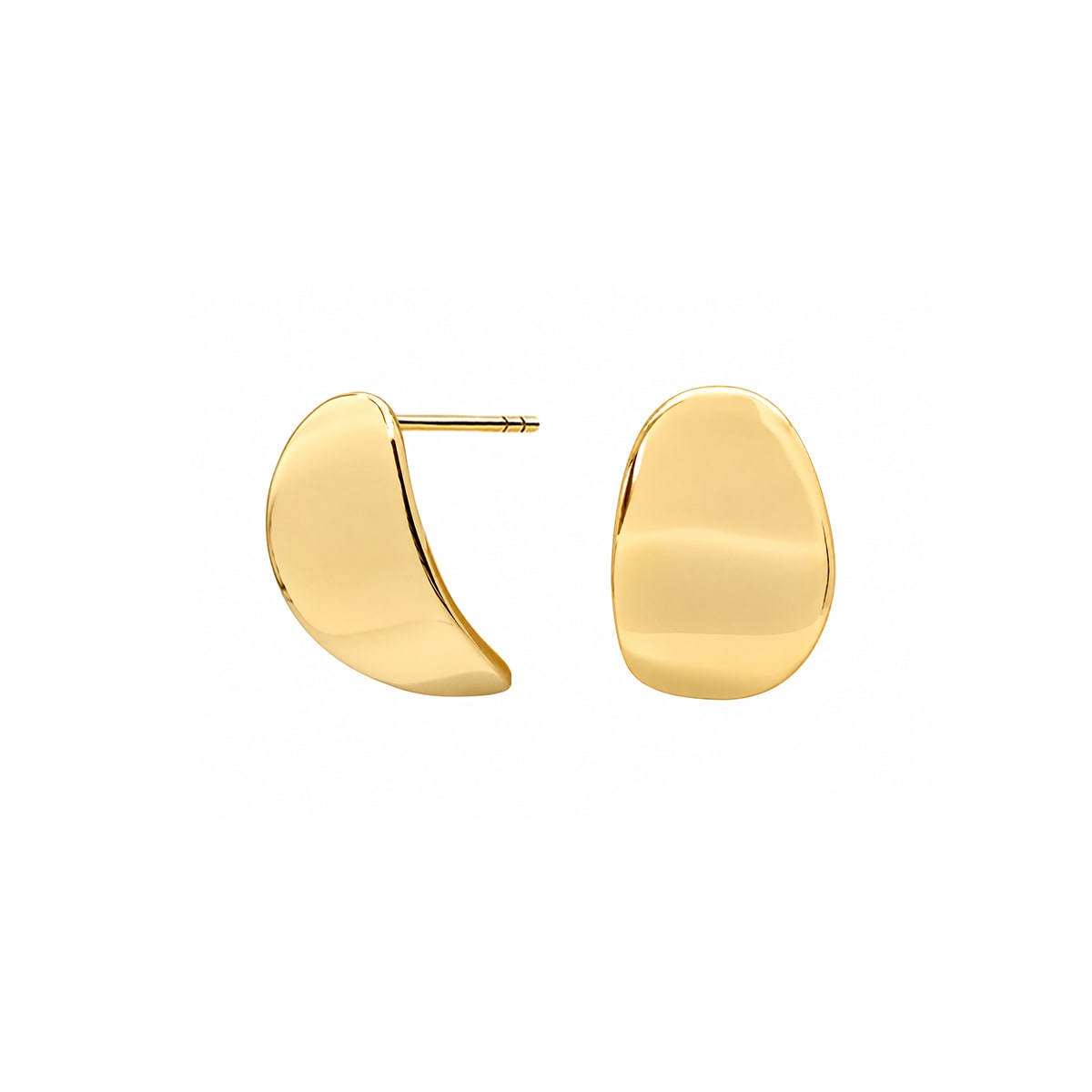 Pendientes Botón ovalado