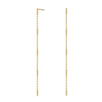 Pendientes largos de cadena decorados con barritas